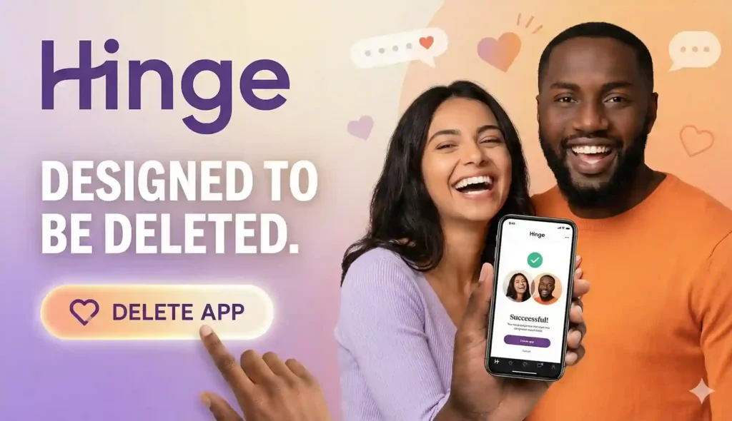 Hinge सीरियस रिलेशनशिप और चैटिंग ऐप - बेस्ट लड़की से बात करने वाला ऐप 2026